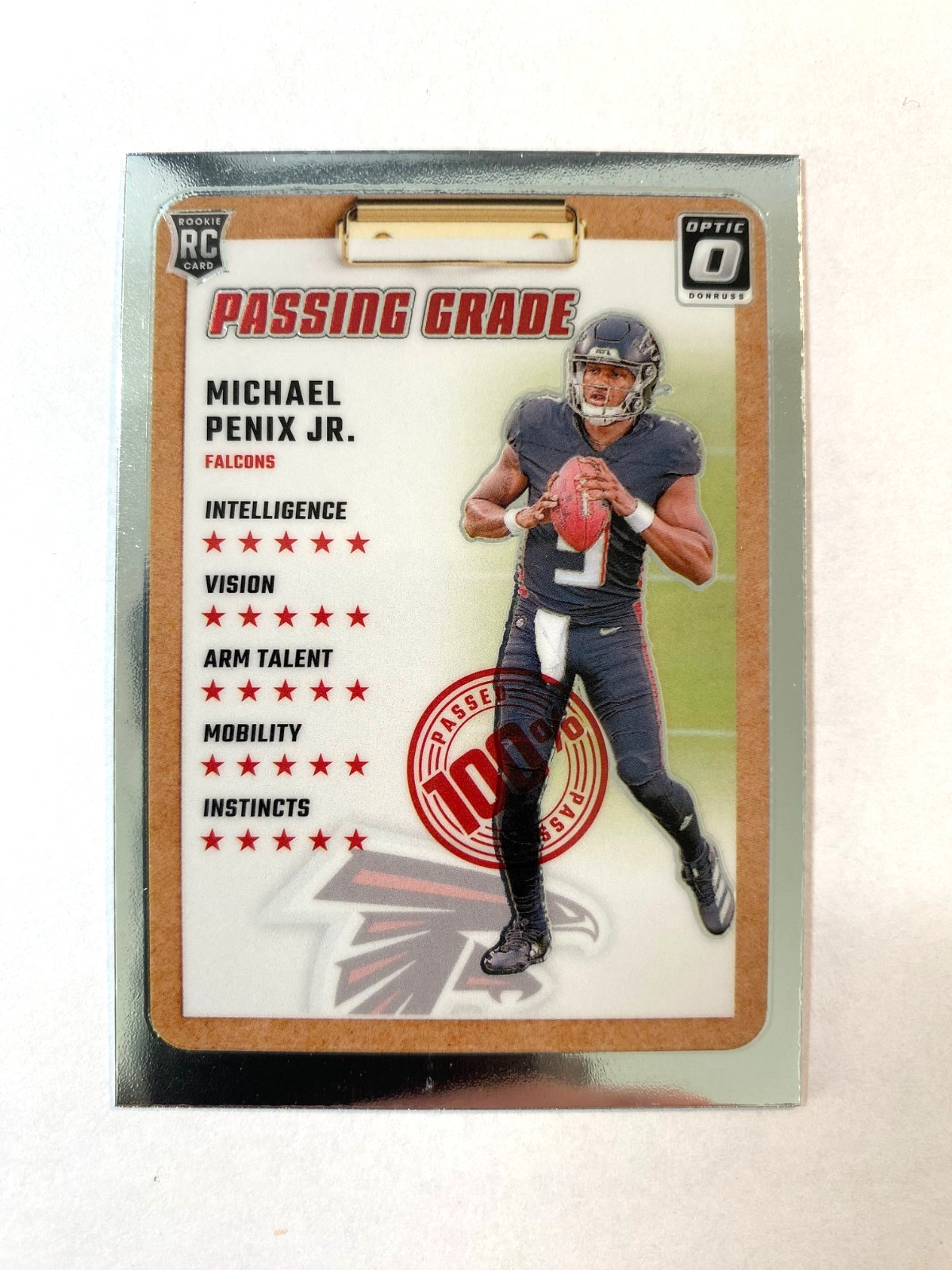 2024 Panini Donruss Optic - Passing Grade Michael Penix Jr. #5 (RC)