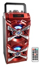 NYC Acoustics X-Tower Bluetooth Karaoke Machine System With LED's Remote
