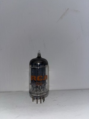 RCA 12AU7A ECC82 Vacuum Tube Grey Plate Halo Getter TV7 Tested Strong Balanced