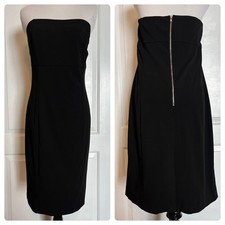 Little Black Dress Stretch Strapless w Built-In Bra Sexy Fitted Classic Party 10