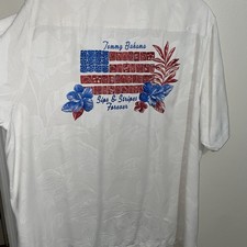 Tommy Bahama Sips And Stripes Forever 100% Silk Camp Shirt Men’s 3XLT NICE RARE