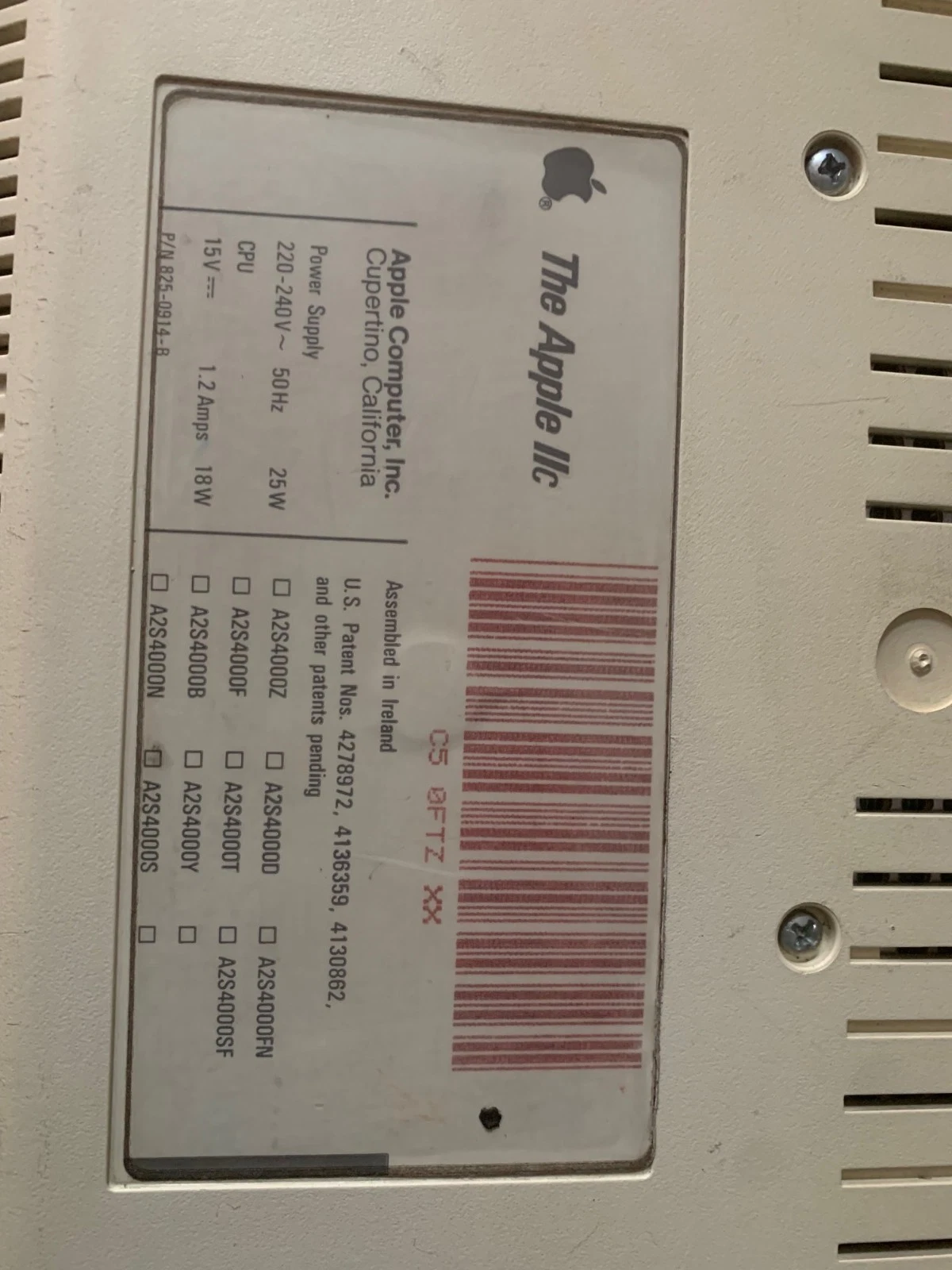 Additional photo for Apple IIc Computer with Monitor and Stand (Very Rare)