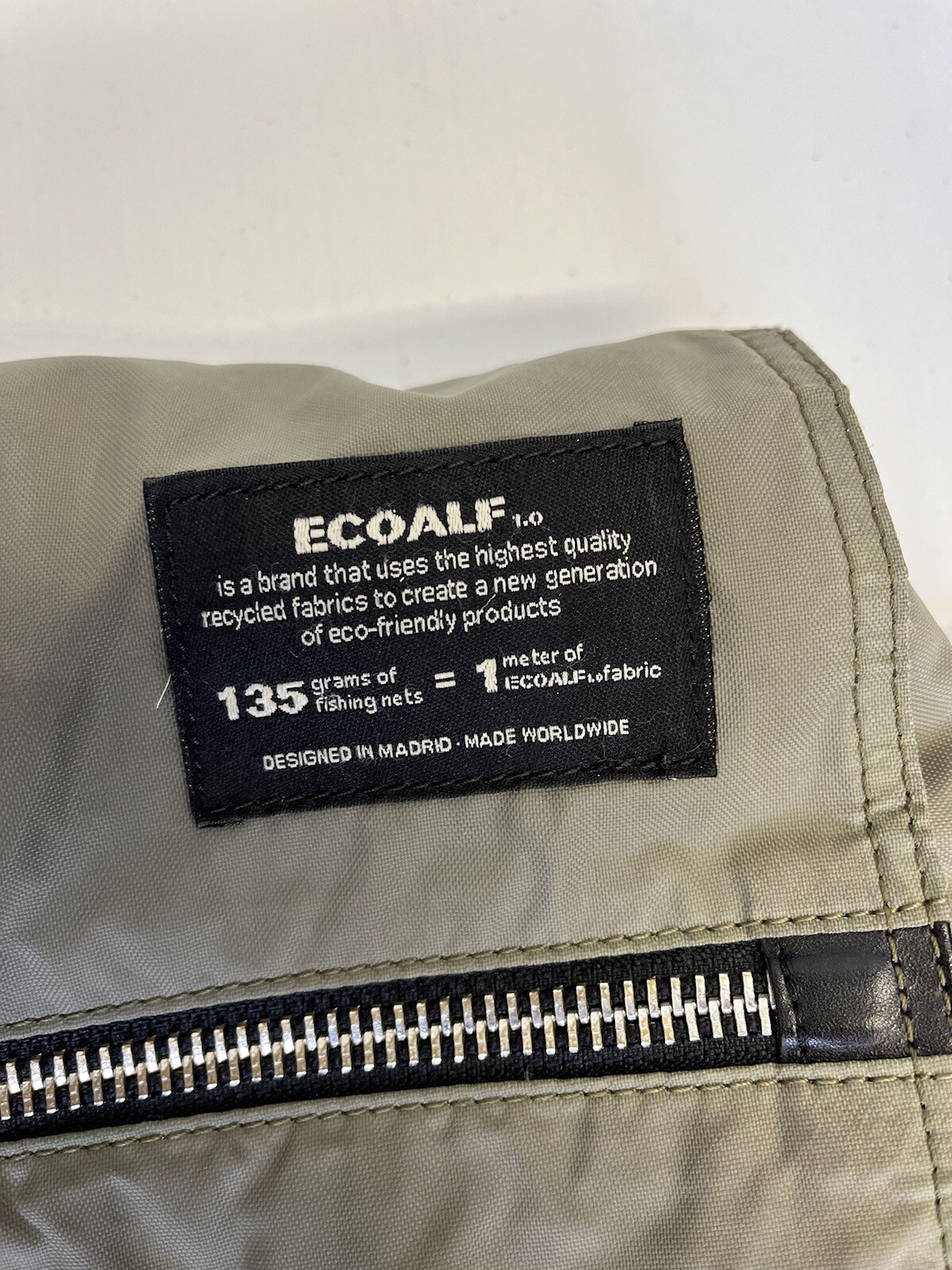 Bolso mensajero acolchado con correa para el hombro verde ECOALF para computadora portátil