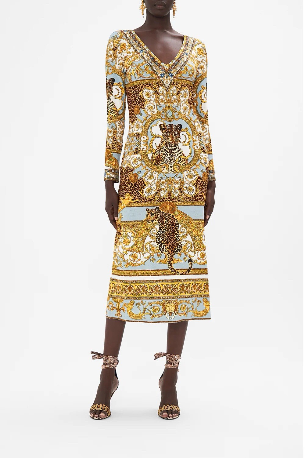 Camilla Palazzo Pride V Neck Midi Jersey Dress