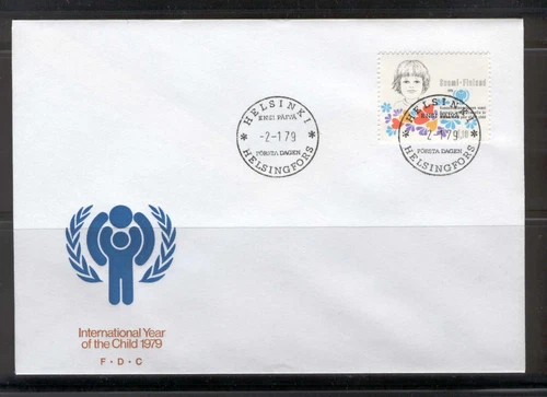 Finland D66 FDC 1979 1v Child Year Emblem
