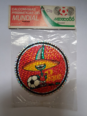 1986 Mexique FIFA Coupe du Monde Officielle Autocollant Prismatique