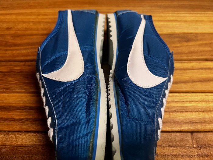 Deadstock Vintage 70's Nike Marathon Nylon Blue White Made Deadstock Vintage 70's Nike Marathon Nylon Blue White Made
