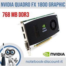 SCHEDA GRAFICA PCI EXPRESS 768 MB NVIDIA QUADRO FX 1800 DUAL-DP/DVI PCI-E