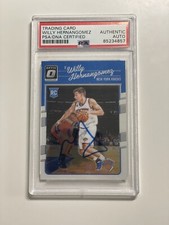 Willy Hernangomez Signed Panini Optic Rookie Card PSA/DNA Knicks Spain Barcelona