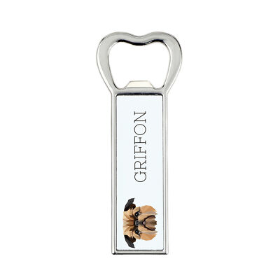Brussels Griffon Geometric Bottle Opener Art-Dog