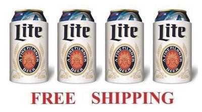 MILLER LITE THROWBACK 2 BEER CAN COOLERS KOOZIE COO Produktbild-Vorschau 9