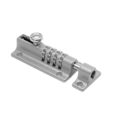 4 Digit Pin Code Combination Gate Door Sliding Latch Lock Barrel Bolt Security
