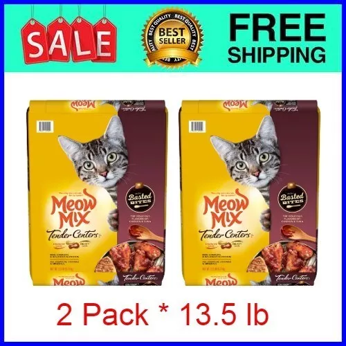 Meow Mix Cat Food, with Basted Bites, Chicken & Tuna