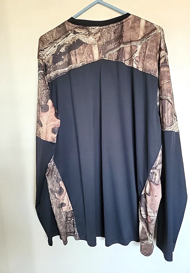 Camiseta Energy Zone Negra y Camuflaje Inserto DRI-fit Calce Suelto Talla XL Foto 3 de 3