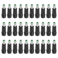 DC 5.5x2.1mm Female Jack to 6.3x3.0mm Male Plug, 30 Pack Barrel Connector