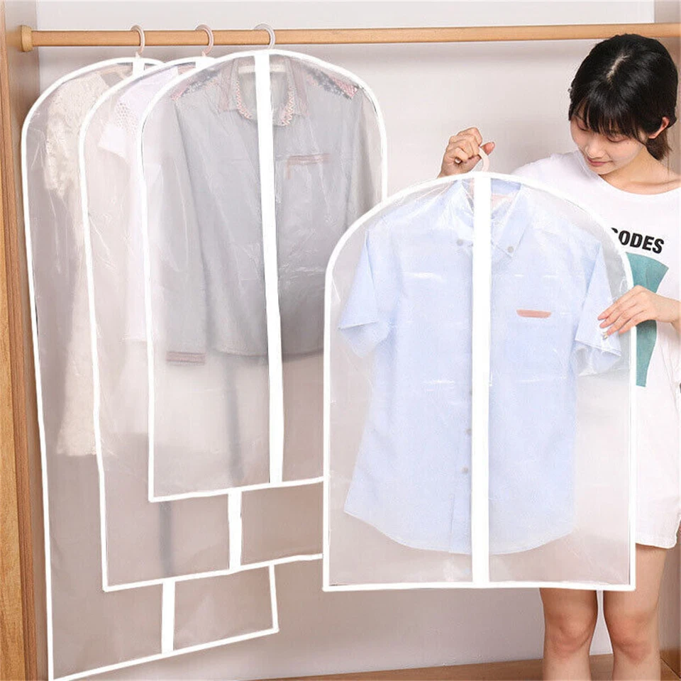 20X Kleidersack Anzughülle Kleider Schutzhülle Kleiderhülle Kleidersäcke 120x60 - Bild 4 von 4
