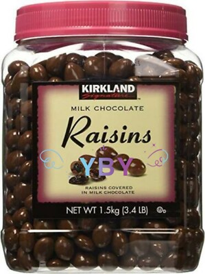 Kirkland Signature Milk Chocolate Covered Raisins 3.4 LB 