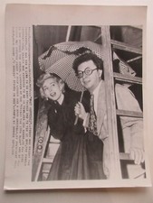 Zsa Zsa Gabor Phil Klein 1953 Press Photo Friday the 13th Club