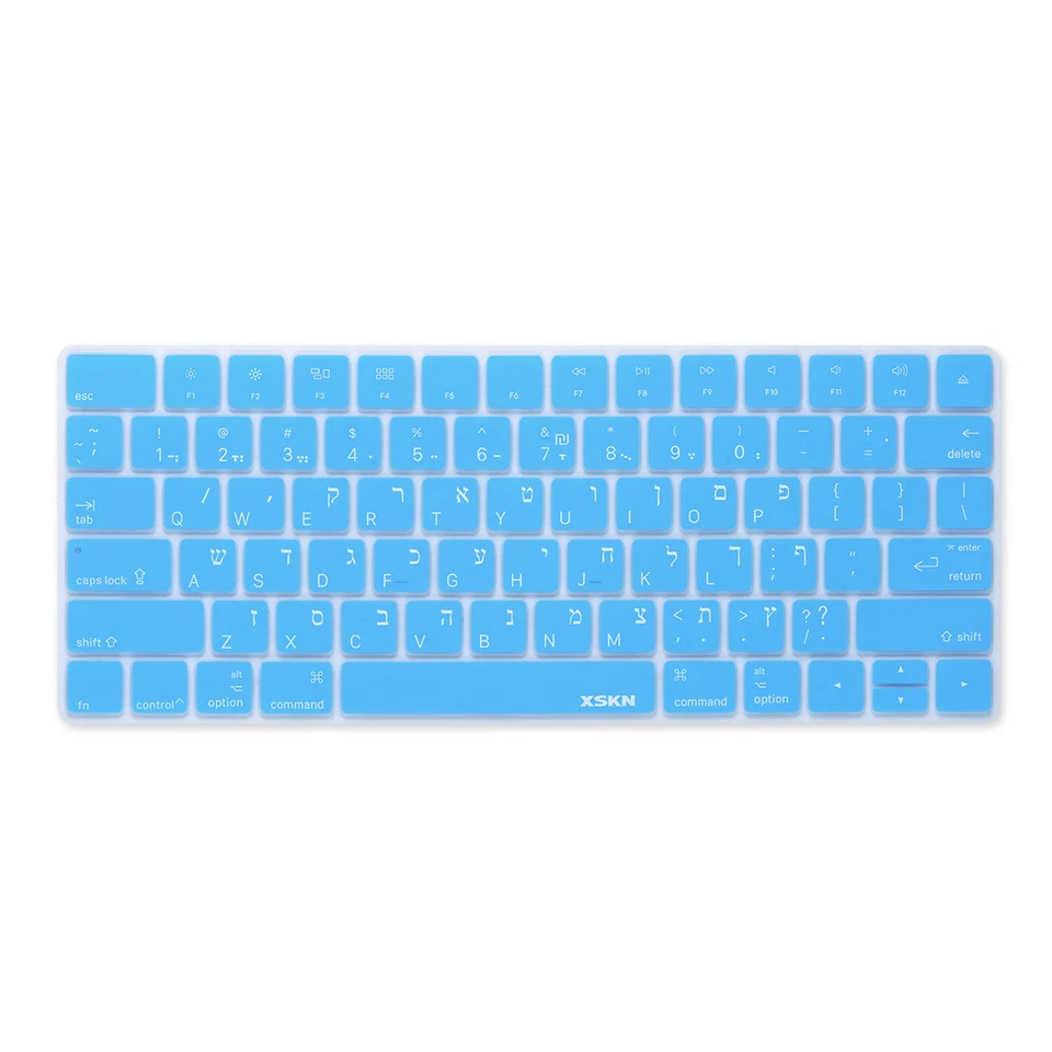 XSKN Hebrew Silicone Keyboard Cover for Apple Magic Keyboard A1644 US Layout - Image 3 of 4