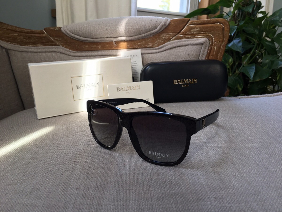 New BALMAIN Paris BL 2016 C02 Black sunglasses with Gold  display picture 1