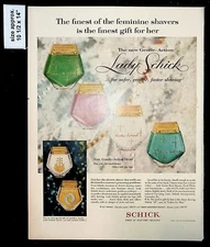 1956 Schick Electric Shaving Razor Lady Feminine Gift Vintage Print Ad 37320