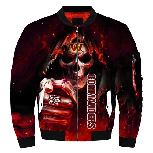 Washington Commanders Men's Flight Bomber Jacket