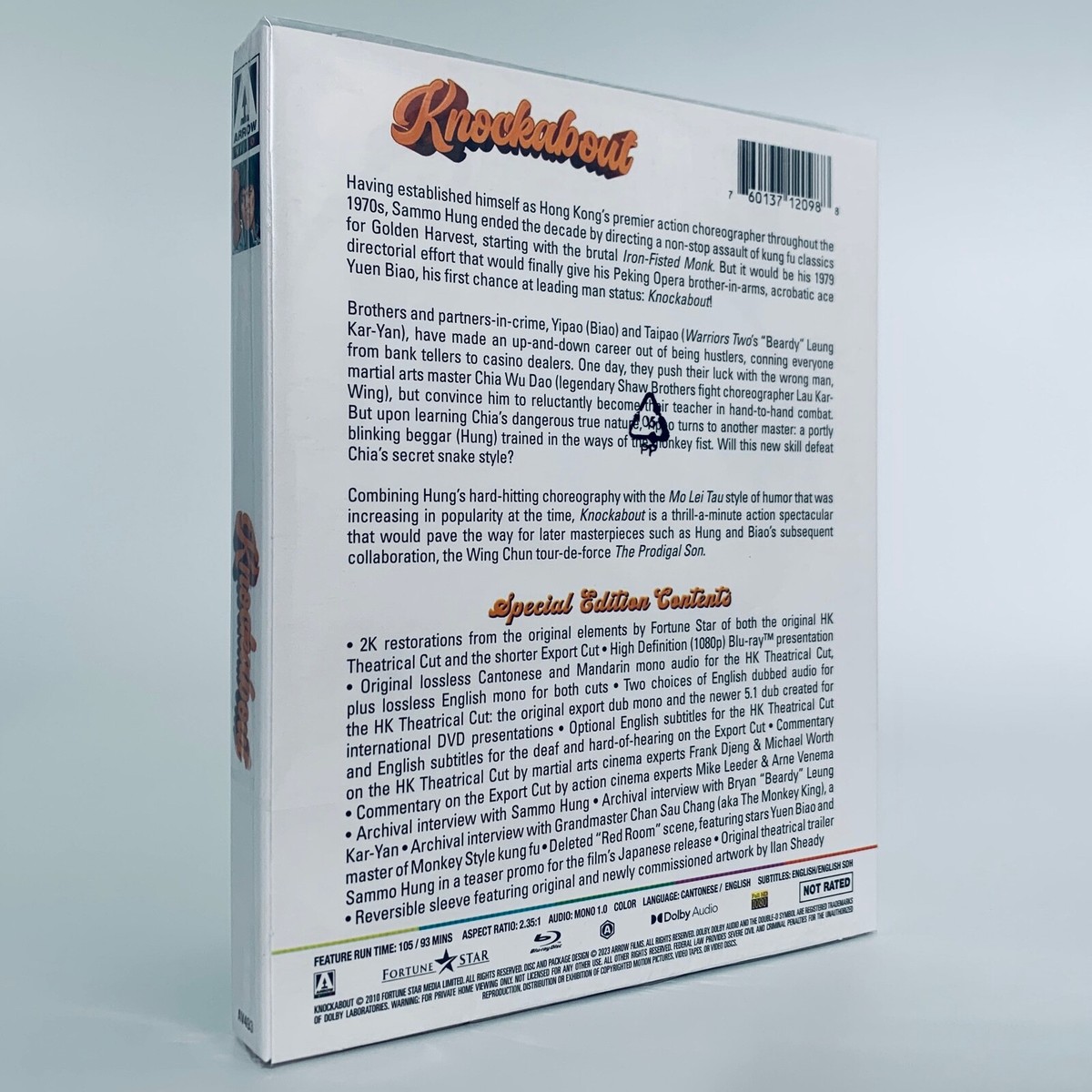 Knockabout Slipcase Limited Blu-ray Arrow Yuen Biao Sammo Knockabout Slipcase Limited Blu-ray Arrow Yuen Biao Sammo