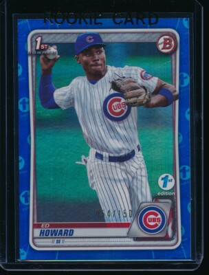 ED HOWARD 2020 Bowman Draft Paper 1st Edition BLUE FOIL #/150 Rookie ...