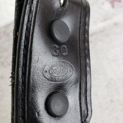 Vintage Western Bohemian Tooled Leather Belt Whipstitch  display picture 1