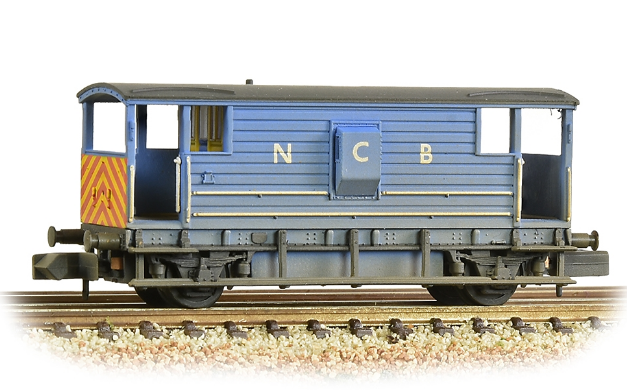 Graham Farish N Gauge 377-304 - LMS 20T Brake Van NCB Blue - weathered