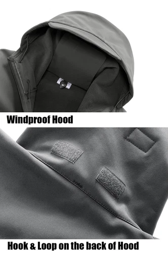 TACVASEN Waterproof Tactical Soft Shell Men Jacket Coat Army Windbreaker Outdoor image 16