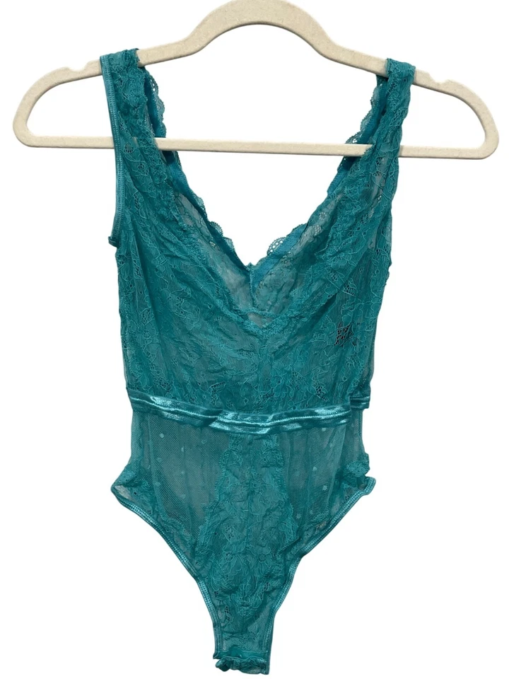 Body Lencería Elegante Momentos Encaje Talla Pequeña Sin Mangas Cuello en V Femenino Y2K Foto 2 de 4