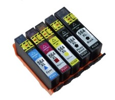 5PK HP 564XL INK FOR HP B/8558 C/5300 6510 6520 5510 7515 7520 7510 7525      