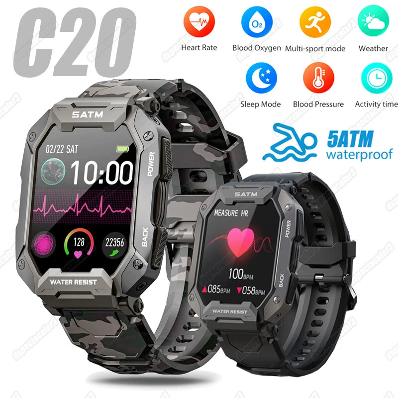 Tactical watch with heart rate shop