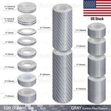 Roll Vinyl Pinstriping Pin Stripe Line Adhesive Tape Sticker CARBON FIBER GRAY