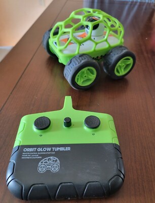 Sharper Image Orbit Glow Tumbler Remote Control All Terrain Rover - Works