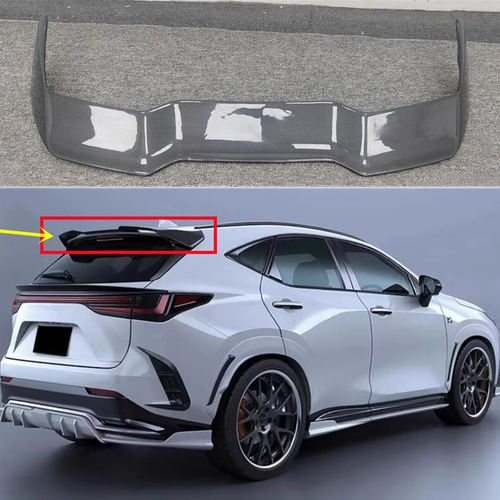 For Lexus RX500h Real Carbon ART style Rear Roof Spoiler Lip Window ...