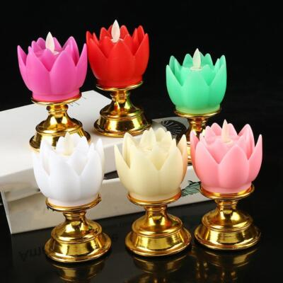 #ad #ad Lotus Lamp Battery Operated Creative for Wedding Outdoor Decorative Worship $14.81
