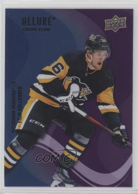 2022 Upper Deck Allure Color Flow Blue Purple Filip Hallander #SF-40 Rookie RC
