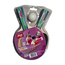  DHS Sports USA Type I Table Tennis Racket Set Two Paddle 1 Ball Shakehand