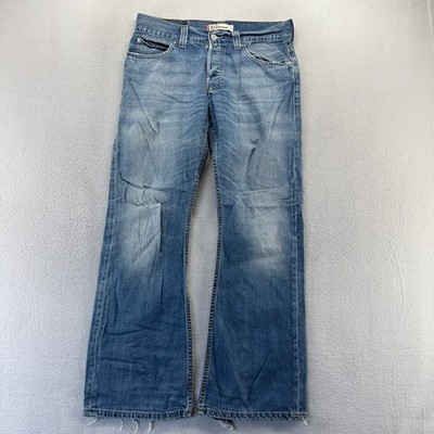 Vintage Levis Jeans Mens 32x32 Fits 32x30 Blue 512 Bootcut Distressed  Faded y2k