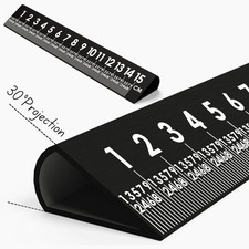 6 Inch 30 Black Precision Metal Ruler, High-Grade Laser-Engraved Alumin...