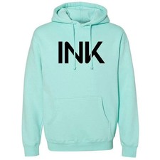 NEW InkAddict UNISEX INK Hoodie MINT / BLACK SMALL-3XLARGE MADE IN USA LIMITED