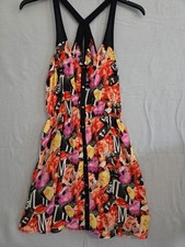 Silence + Noise Vibrant Urban Outfitters Botanic Floral Sleeveless Dress M