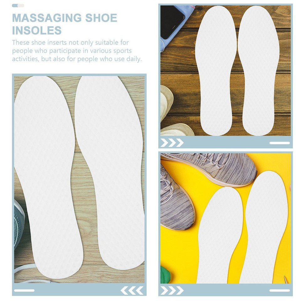 20 Pairs of Breathable Shoe Insoles Disposable Shoe Insoles Thin Shoe ...