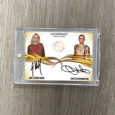Emily Armstrong x Chester Bennington Trading Card Fanart Linkin Park  Autograph