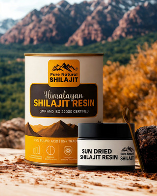 Reines Himalaya Shilajit Weichharz sonnengetrocknet extrem stark 75% Fulvosäure