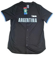 FIFA World Cup Argentina 2026 Men’s Short Sleeve Button Front Jersey Sz XL Messi