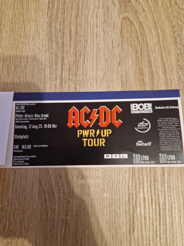 AC/DC Power Up Tour 2025 - Einzel-Ticket, 17.08.2025 Messe Karlsruhe ...