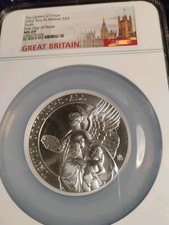 2022 The Queen's Virtue Truth 5oz .999 Silver NGC MS69 First Day of Issue